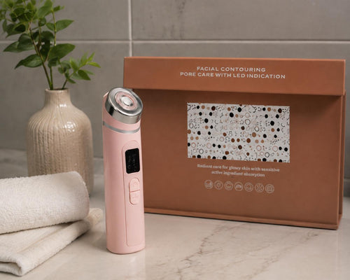 Booster facial de microcorrientes con 4 luces LED